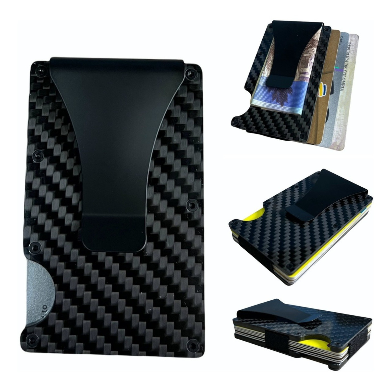 Miniatura 2 de Billetera Tarjetero Hombre Premium Fibra